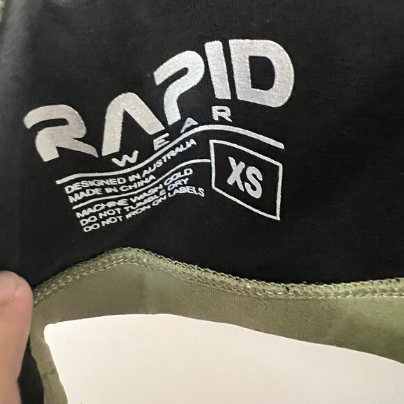 Rapid Wear Biker Short 2pc Set Olive - Picture 4 of 7